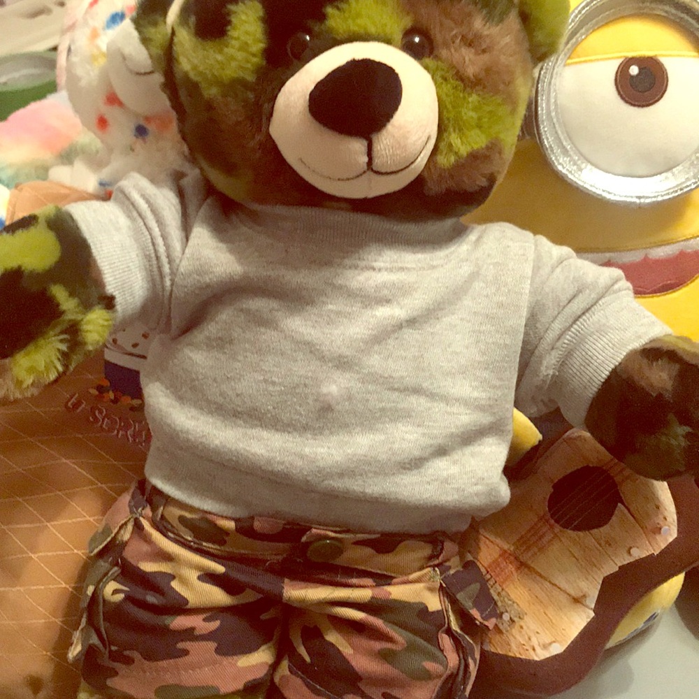Army Build A Bear. Clothes included. Brand new!